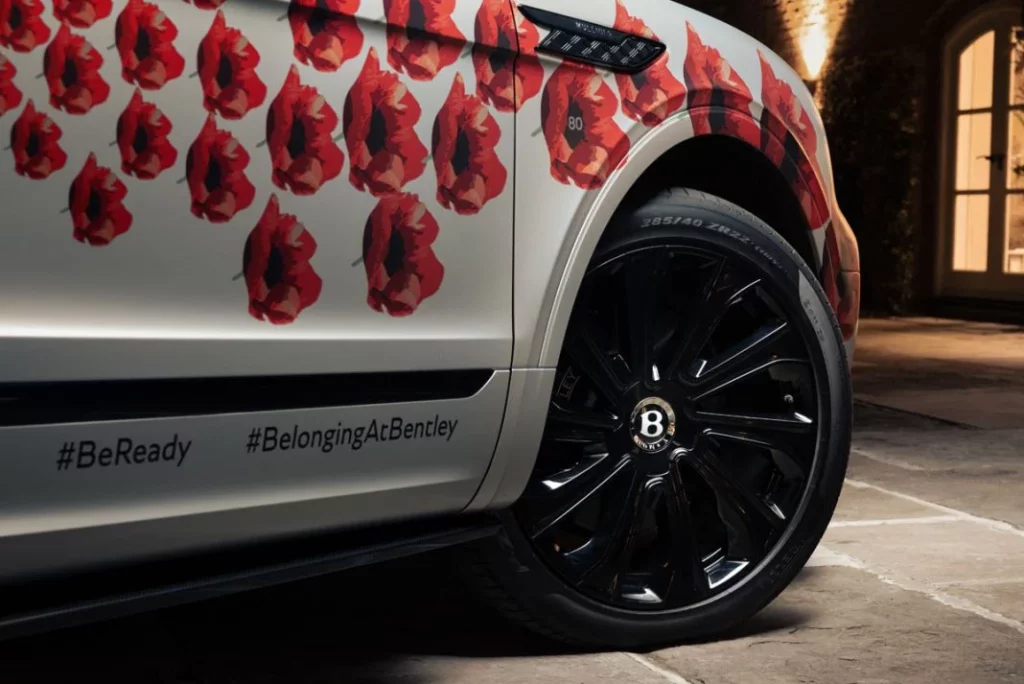 Bentley Remembrance Day Poppy Car 2024 07 Motor16