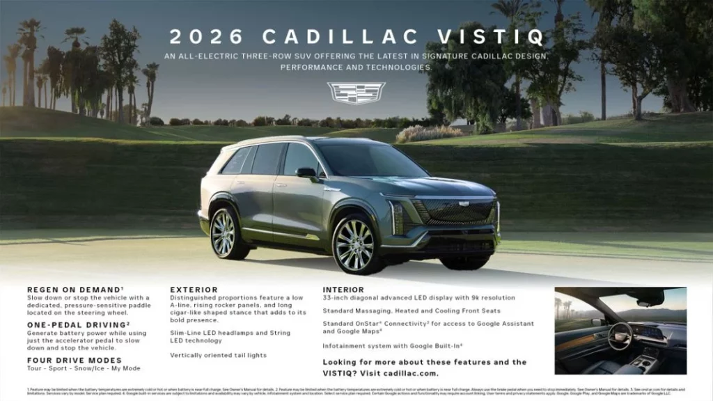 CADILLAC VISTIQ 3 Motor16