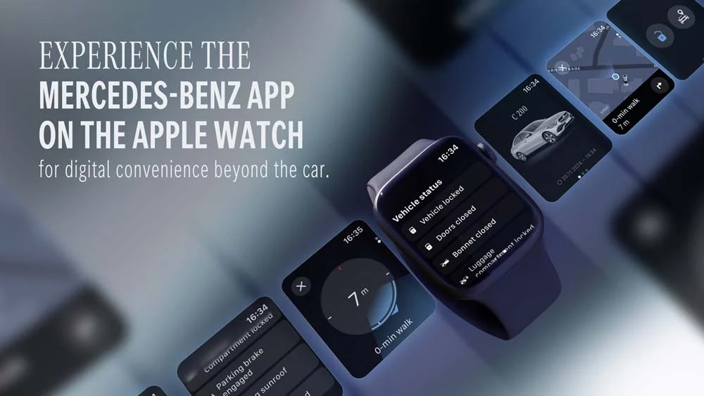 Mercedes-Benz ya ofrece funciones a través de Apple Watch.