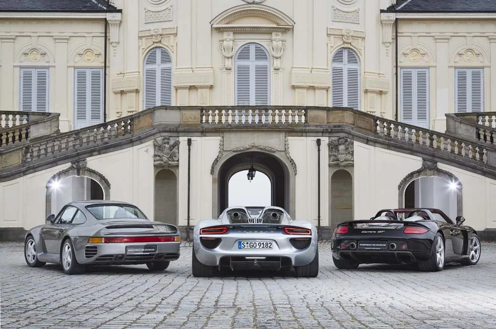 Porsche 959 918 Spyder y Carrera GT Motor16