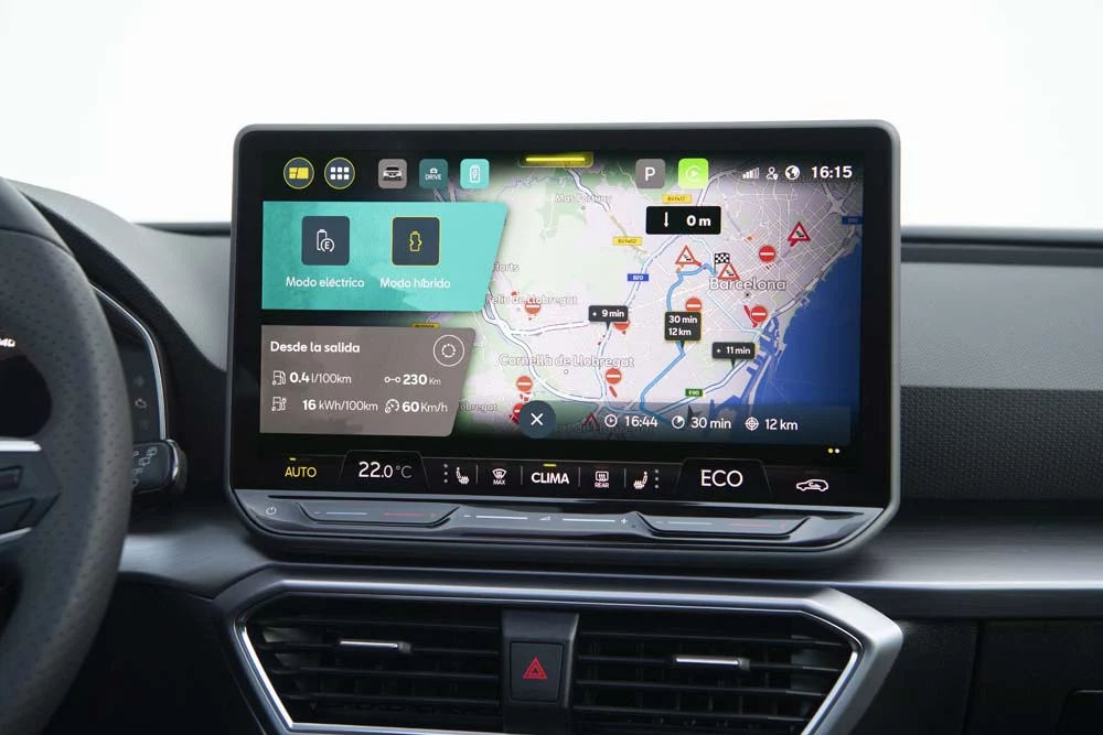 Nueva pantalla de 12,9 pulgadas del Seat León