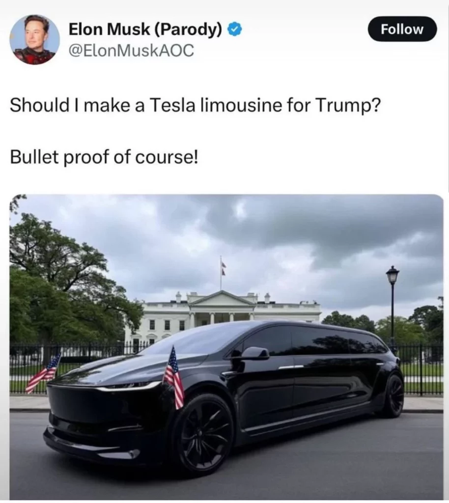 ¿Donald Trump cambiaría La Bestia por un auto Tesla?