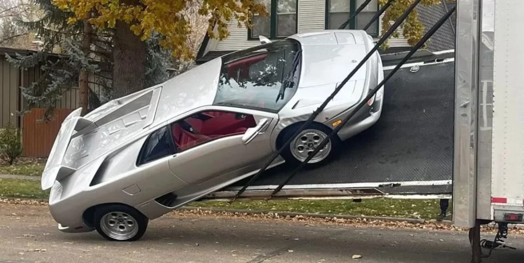 Cómo se accidentó el Lamborghini Diablo