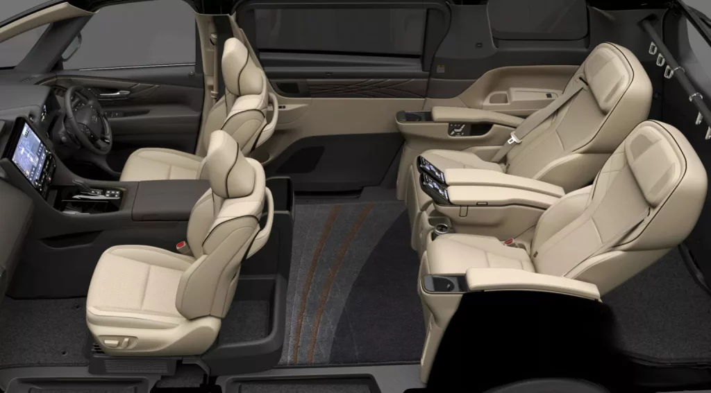 2024 Toyota Alphard. Imagen interior.