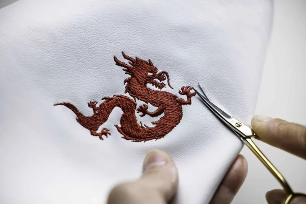 Phantom Year of the Dragon embroidery Motor16