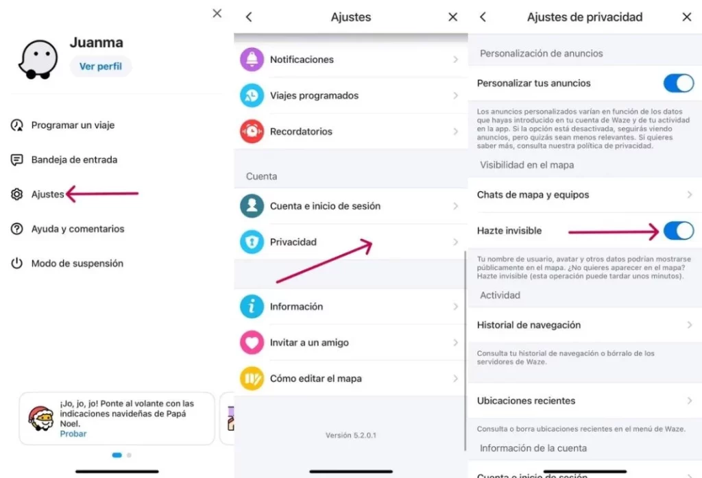 Muy sencillo: así se activa el modo invisible en Waze