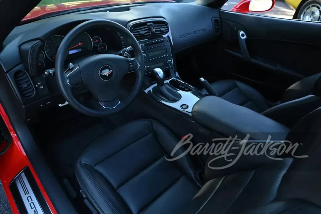 2003 Corvette C6 Barrett-Jackson. Imagen interior.