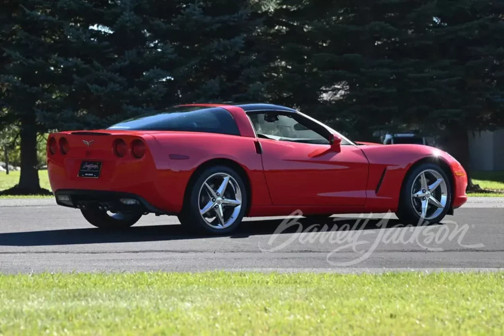 2003 Corvette C6 Barrett-Jackson. Imagen trasera.