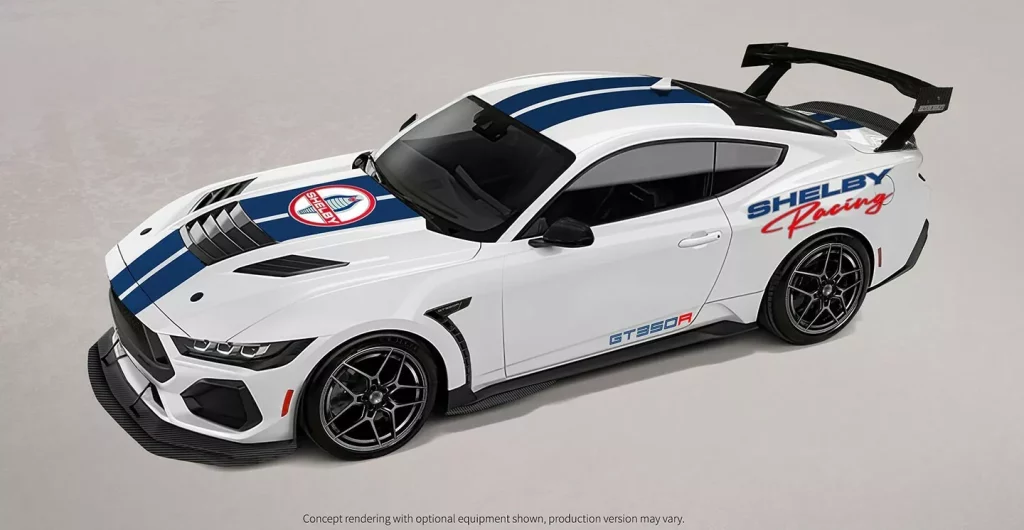 2025 Shelby GT350R. Ford Mustang. Imagen estudio.