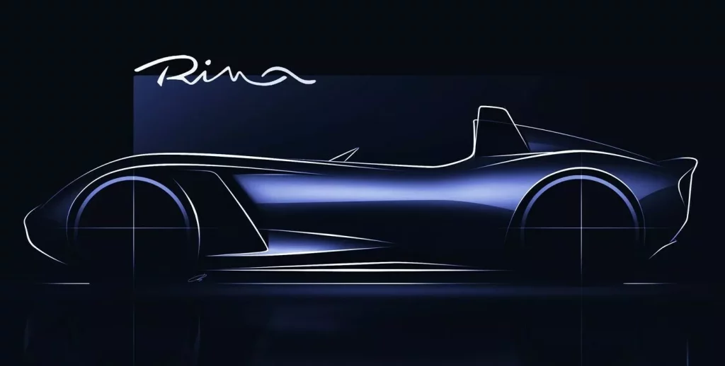 2025 Automobili Mignatta Rina. Imagen teaser silueta.