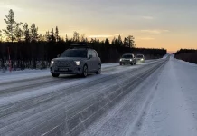 El smart #5 se prepara en la nieve