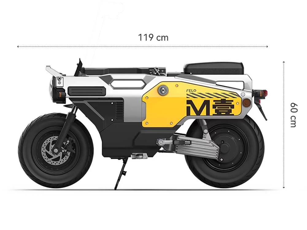 Ciclomotor electrico plegable FELO M1 11 1 Motor16