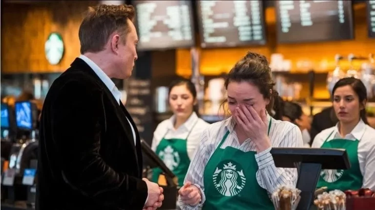 El último movimiento de Elon Musk en un Starbucks nada tiene que ver con sus Tesla