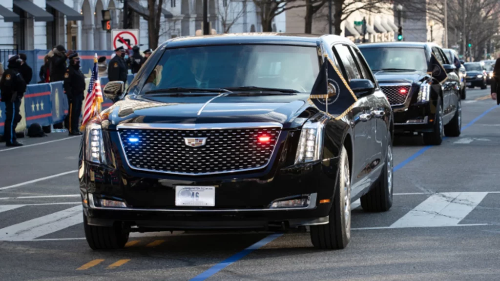 Los detalles del coche con el que Donald Trump llegó a la asunción presidencial