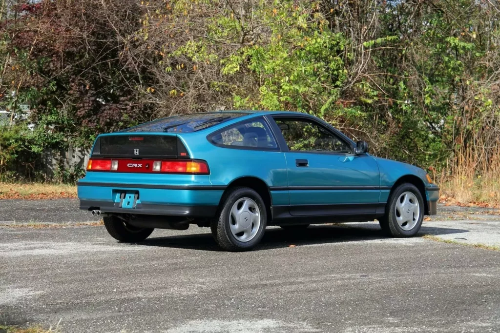 1991 Honda CRX Si. Mecum. Imagen trasera.