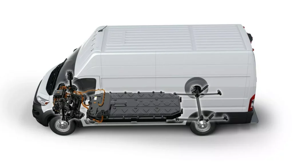 2025 RAM ProMaster EV. Imagen radiografía.