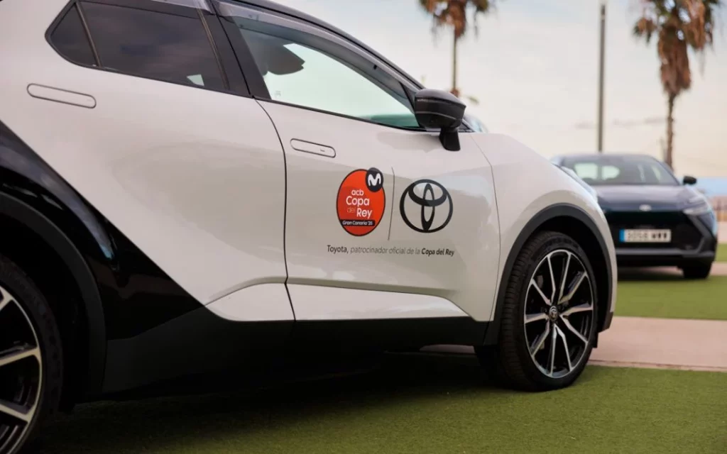 Los coches de Toyota para la Copa del Rey de baloncesto.