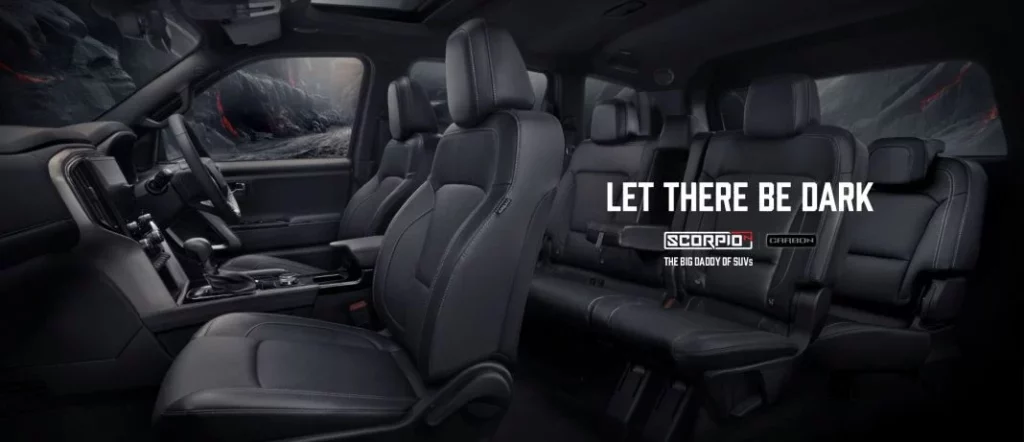 2025 Mahindra Scorpio-N Carbon Edition. Imagen interior.