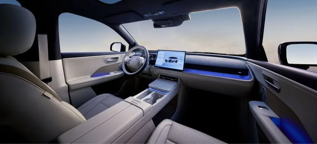 2025 Toyota bZ3X China. Imagen interior.