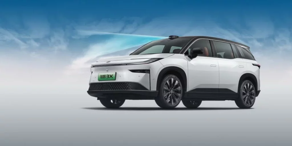 2025 Toyota bZ3X China. Imagen radar.